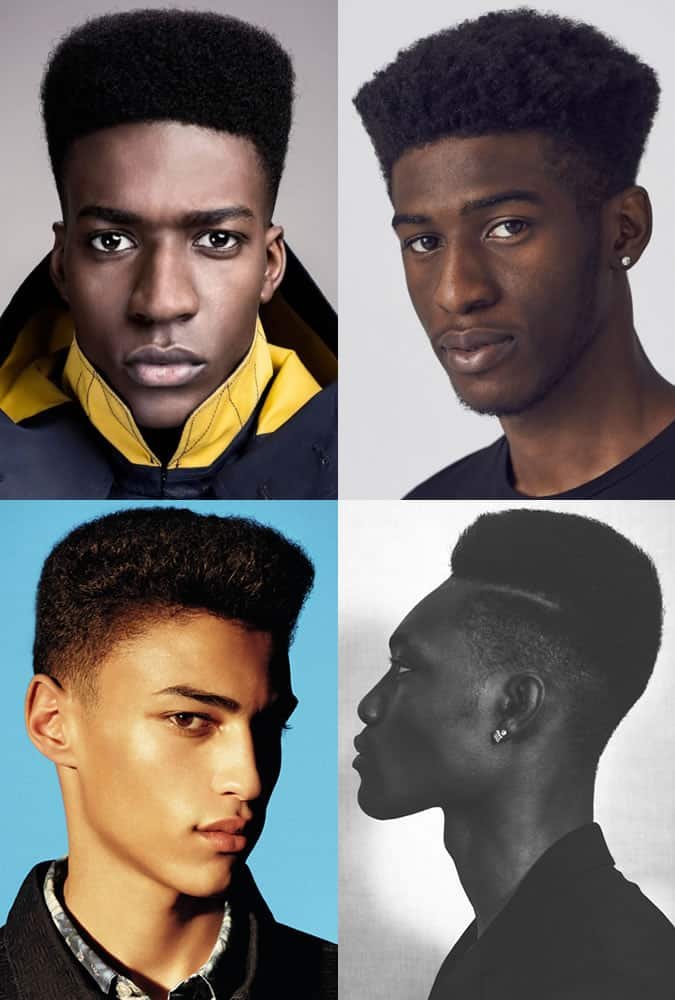 تسريحات شعر "الأفرو" (Afro) المنسقة وقصات "الهاي توب" (High Tops) العصرية للرجال