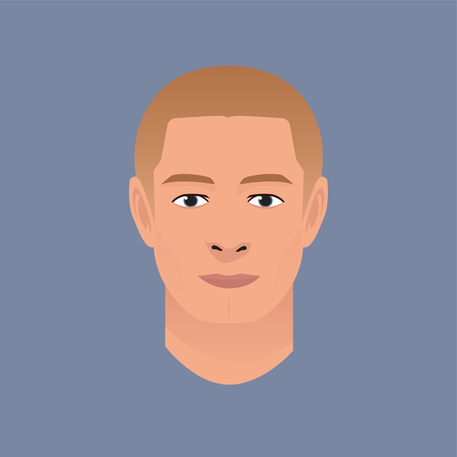 قصات الشعر العسكرية للرجال - قصة "الباز كات" (Buzz Cut) / الرأس المحلوق