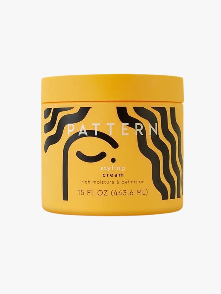 Hair product on a flat background.