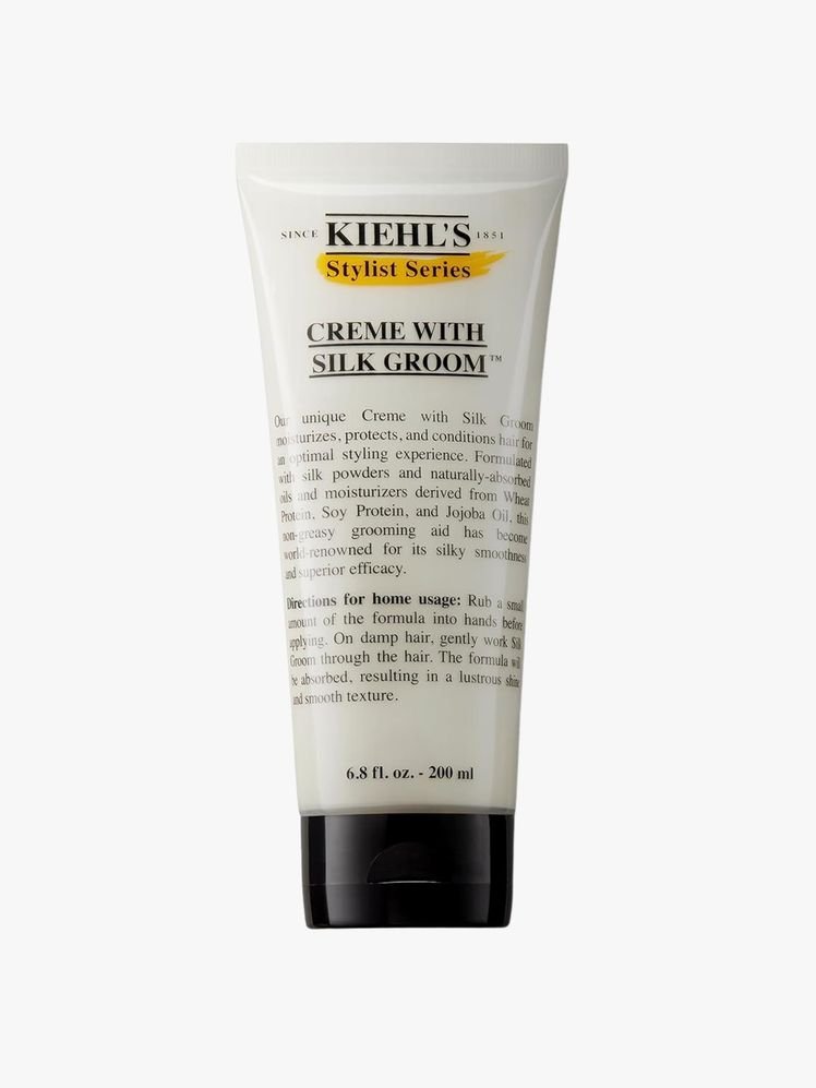 Hair product on a flat background.