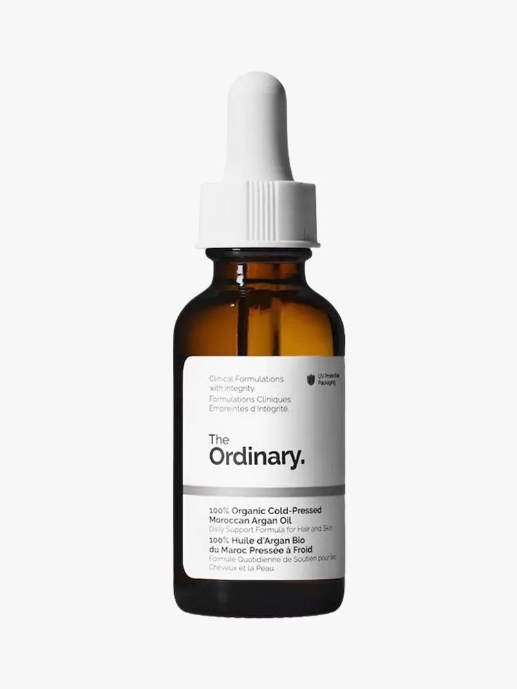 Hair product on a flat background.