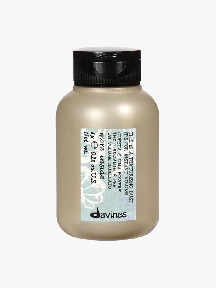 Hair product on a flat background.