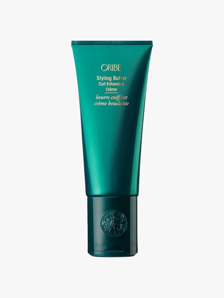 Hair product on a flat background.