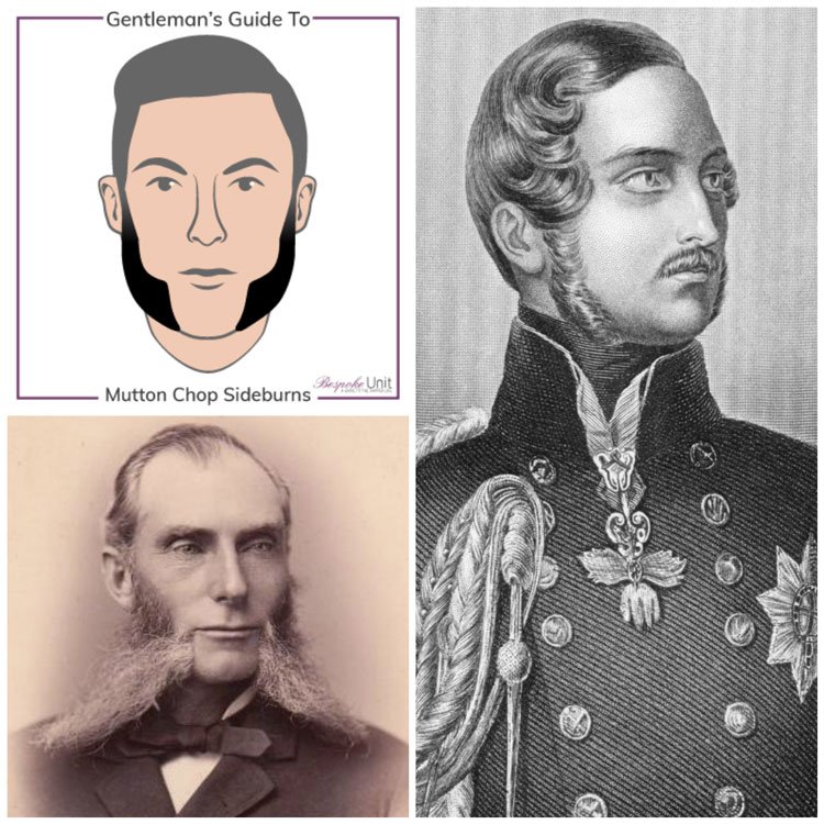 سوالف Mutton Chops لدى Prince Albert — صورة قديمة من القرن التاسع عشر